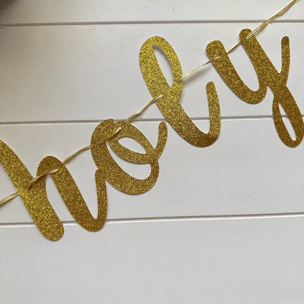 Gold Banner 30th Birthday Party Decorations